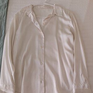 Abercrombie and Fitch Satin button down shirt